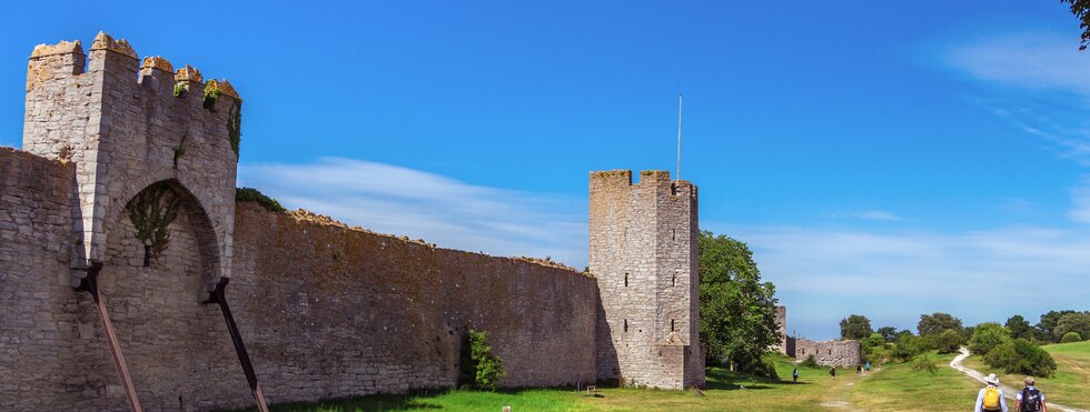The defensive wall of Visby, Gotland in Sweden.
