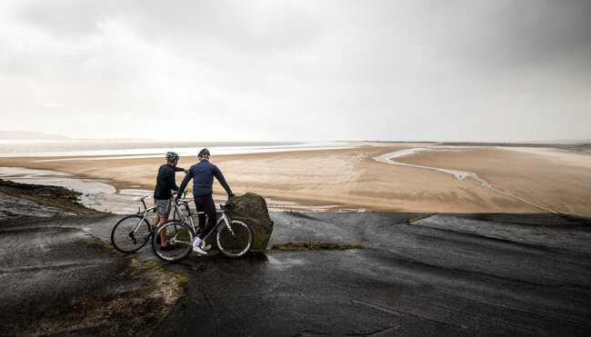 Radfahrer in Wales