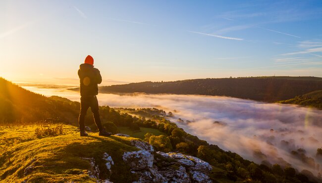 Wanderer am Offa's Dyke Path