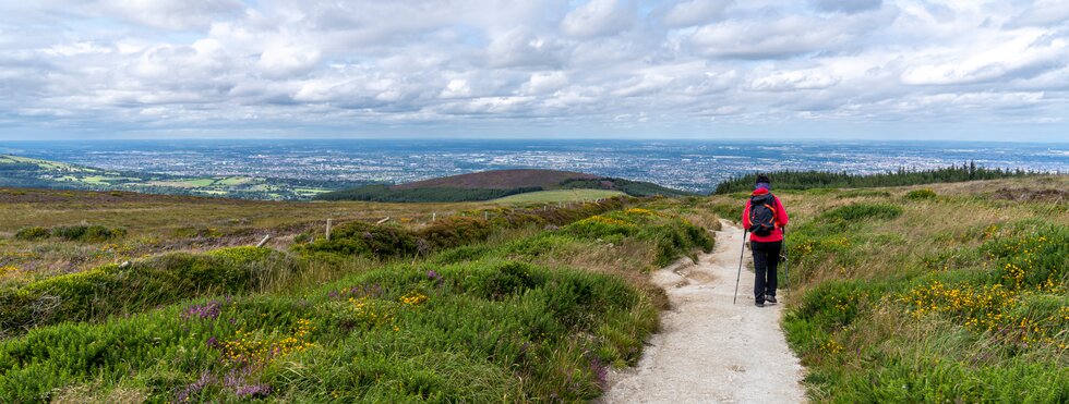 Landschaft von Wicklow Weg