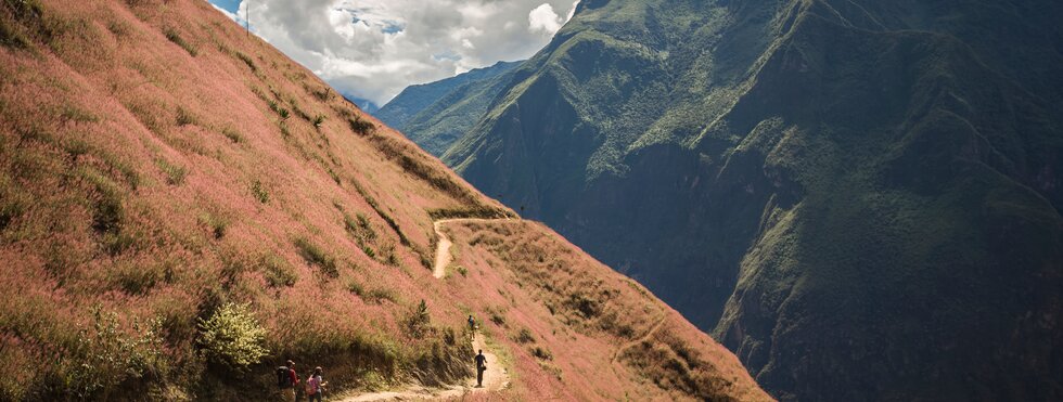 Wanderer bei Choquequirao