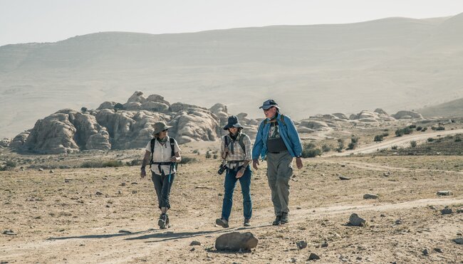 Wanderer am Jordan Trail