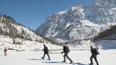 Schneeschuhwandern in Albanien 