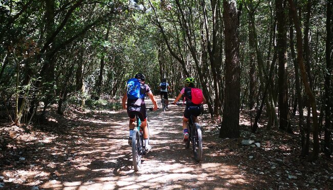 Mountainbiker in Italien