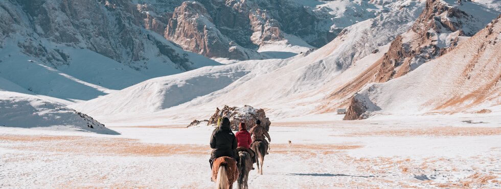 Reiten Winter Kirgisistan
