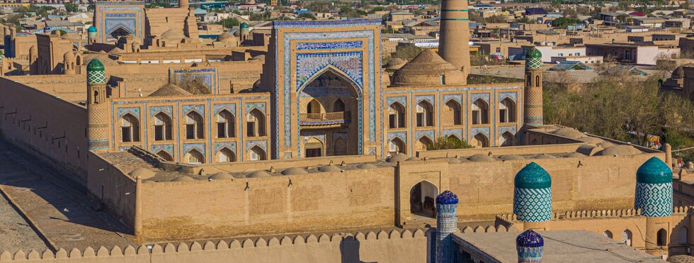 Blick auf die Altstadt von Khiva