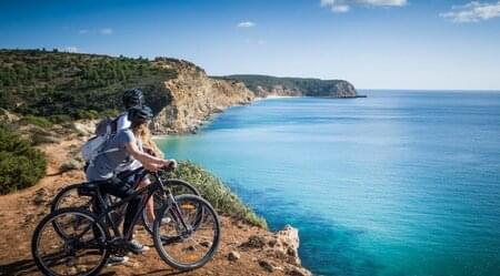 Algarve - dem Atlantik entlang Radeln von Ost nach West