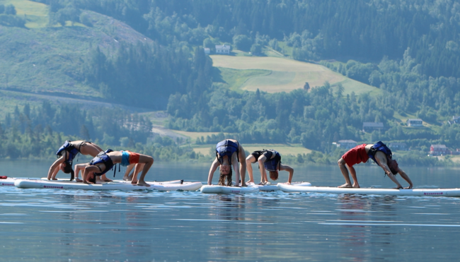 Yoga auf dem SUP