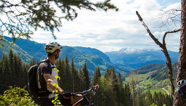 MTB mit Ausblick in Norwegen