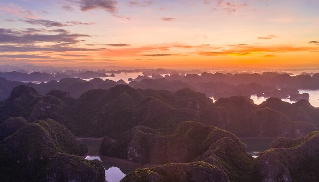 Luftbild von Hoach le Dinh, Vietnam