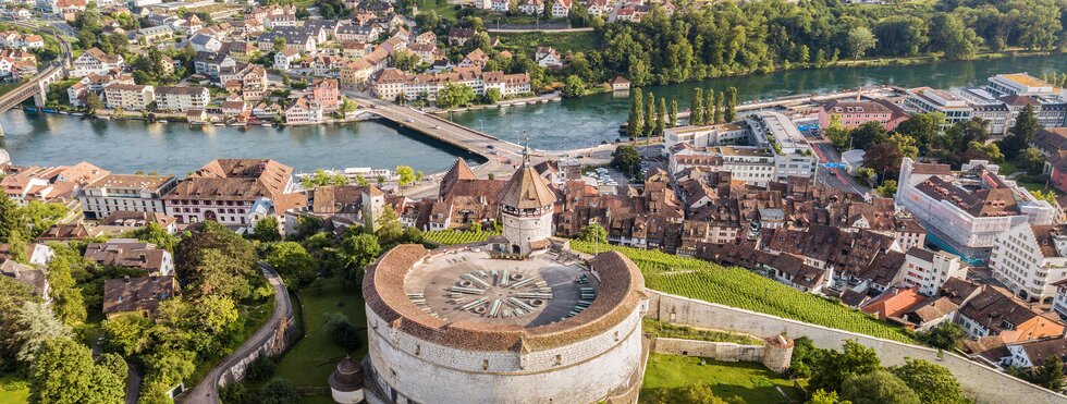 Schaffhausen am Rhein in der Schweiz