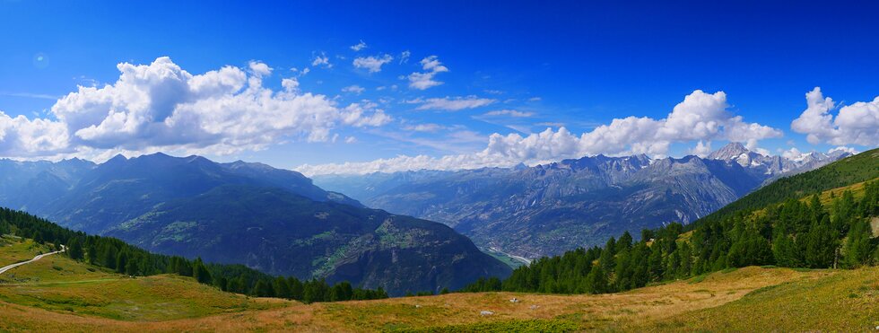 Panoramasicht Visperterminen