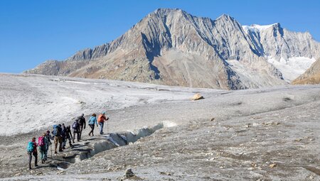 Aletsch-Panoramaweg mit Gletschertrekking