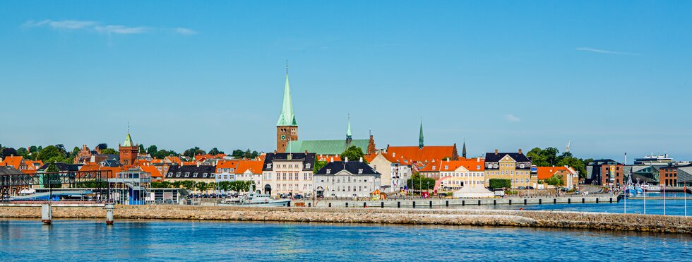 Panoramablick auf Helsingor