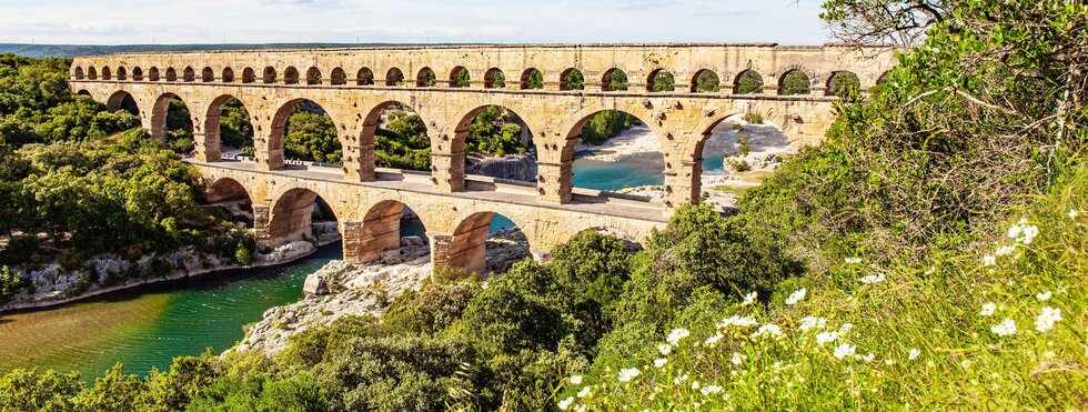Aquädukt in Pont du Gard