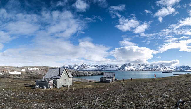 Hütte auf Blomstrandhalvoya