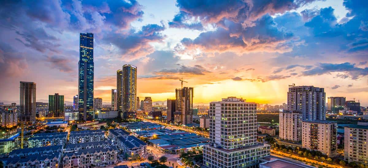 Skyline von Hanoi