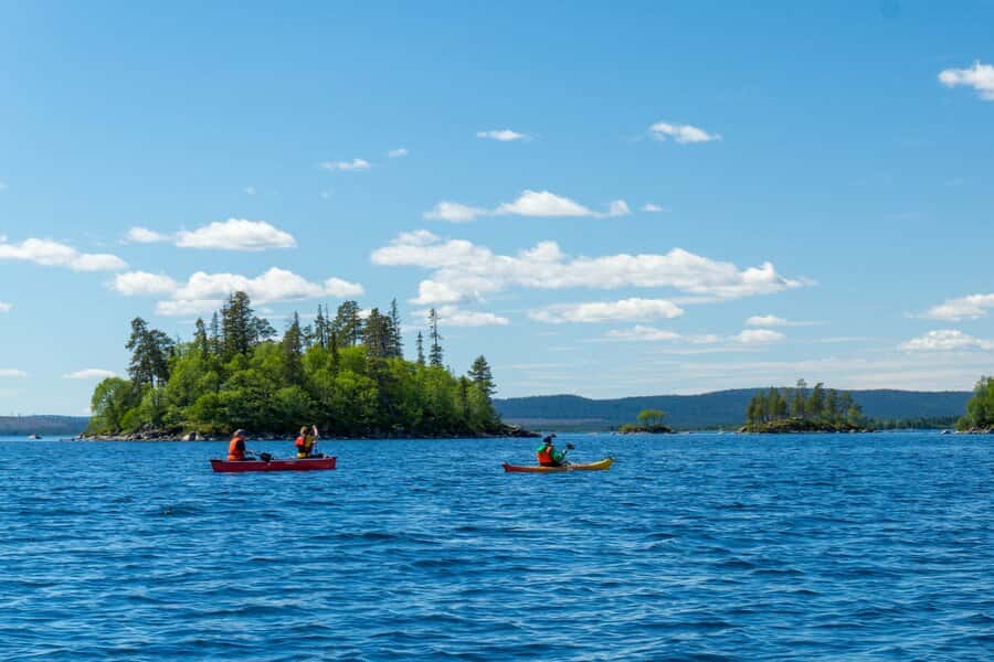 Mit dem Kanu in Schweden