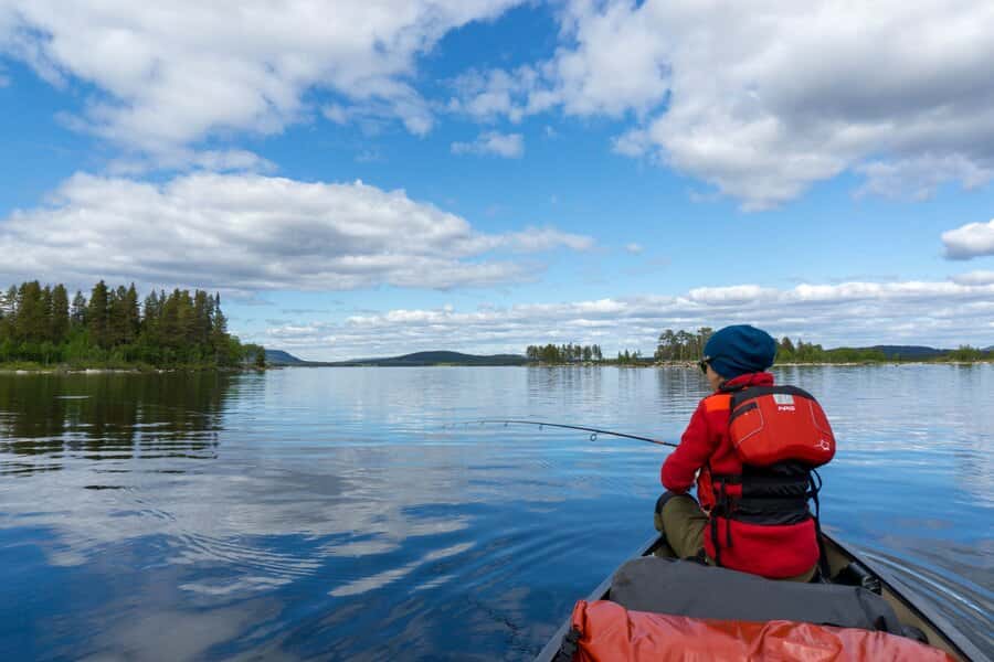 Mit dem Kanu in Schweden