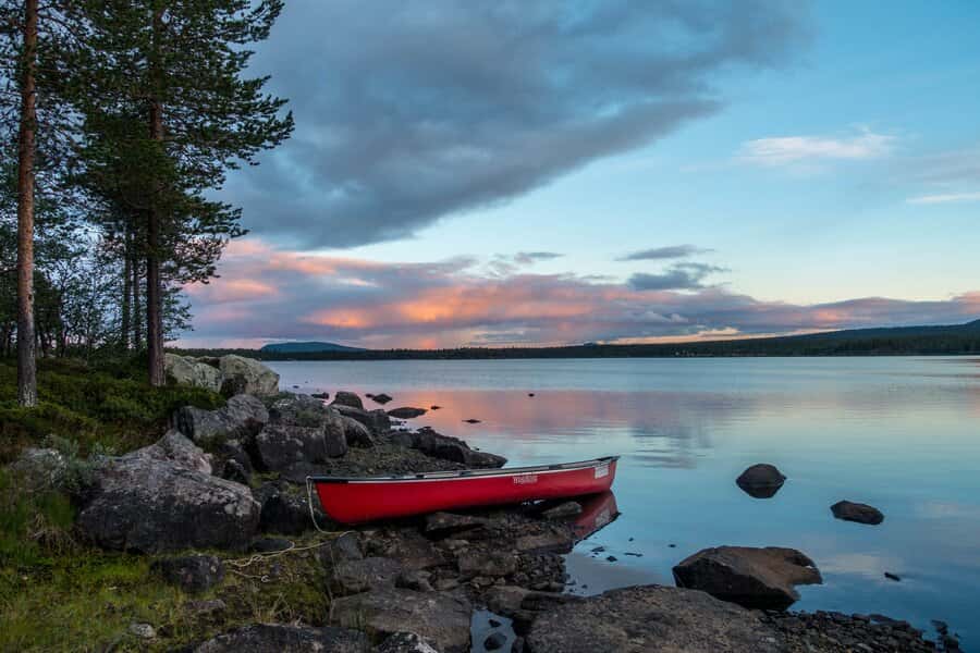 Mit dem Kanu in Schweden