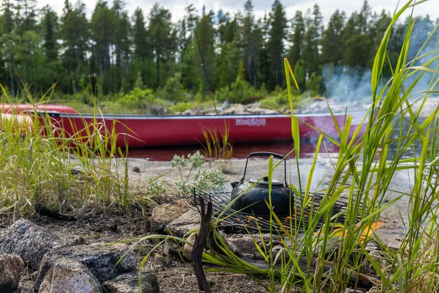 Mit dem Kanu in Schweden