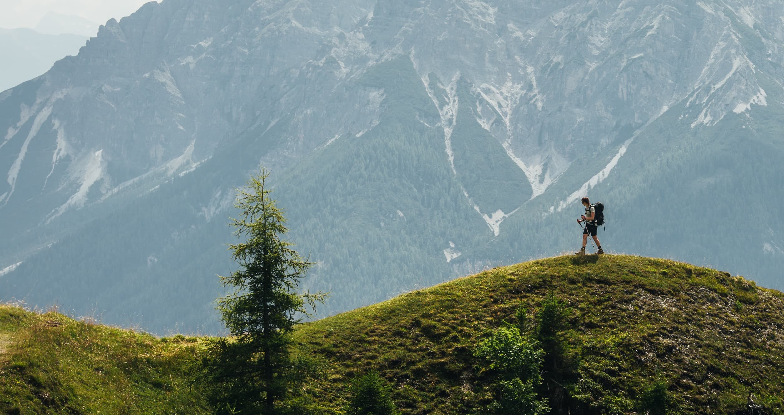 Wanderer in den Alpen