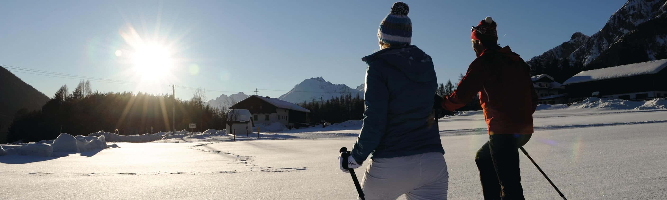 Winter- und Schneeschuhwandern am Mieminger Plateau für Singles und Alleinreisende