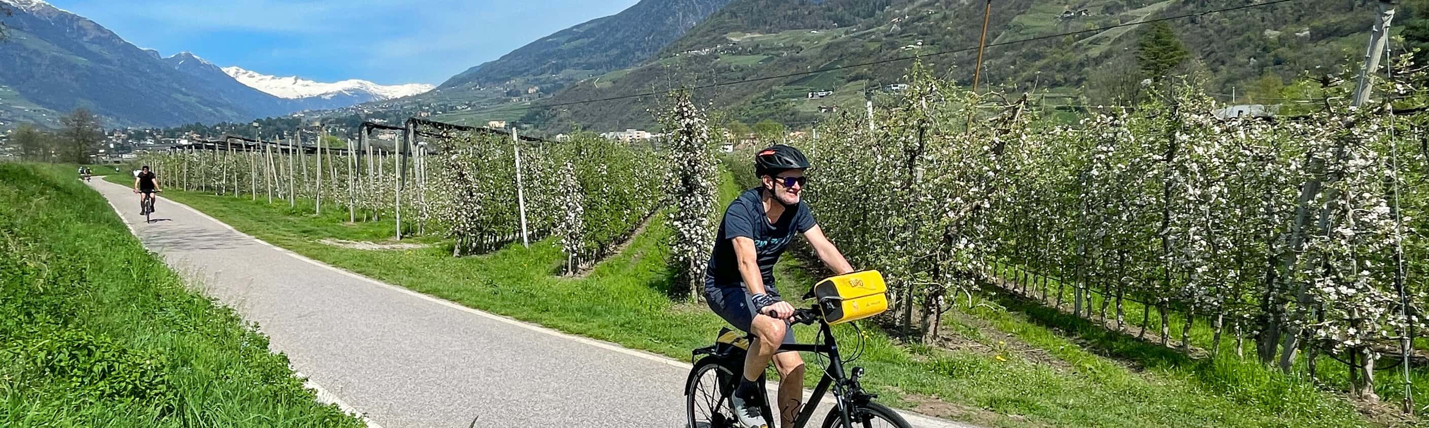 Innsbruck - Gardasee Obst und Wein am Etsch-Radweg