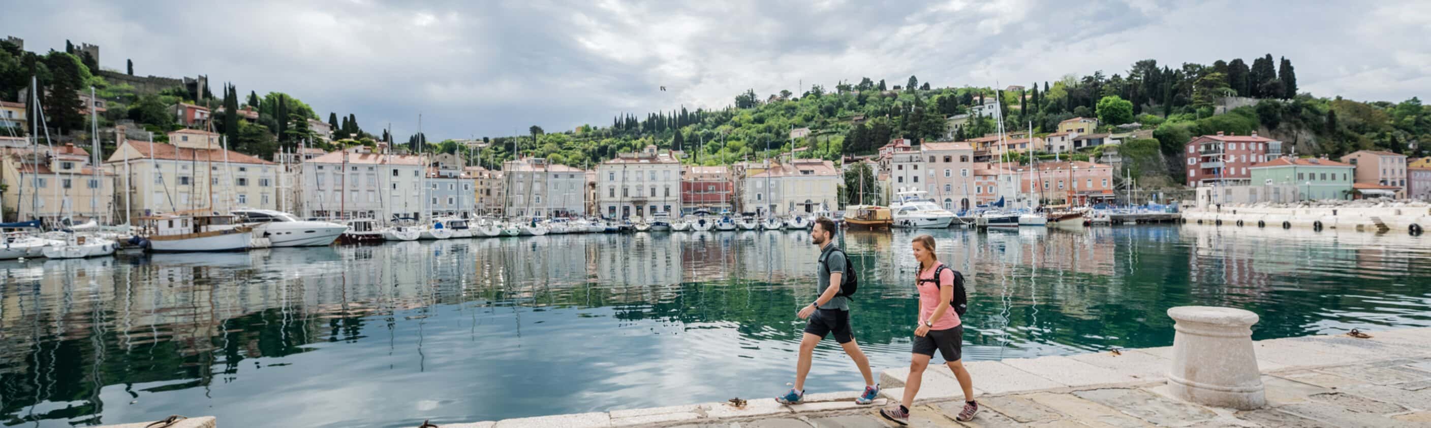 Ein Wanderweg von Monfalcone nach Piran