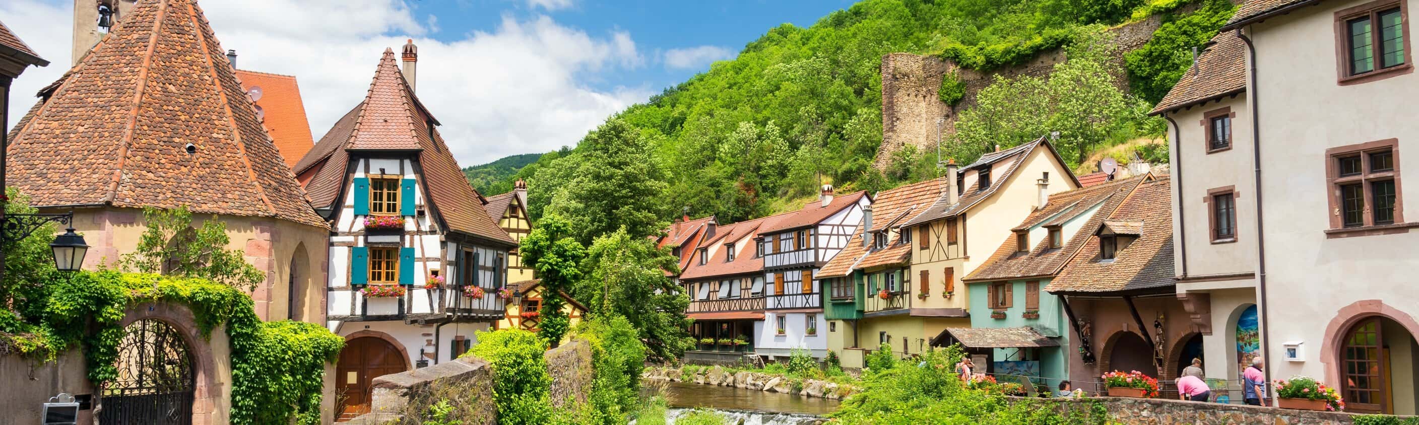Wandern in den Bergen des Elsass: Kaysersberg bis Munster