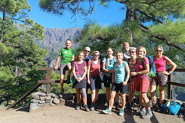 Wandergruppe auf La Palma