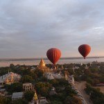 Ballonfahrt über Bagan, Myanmar