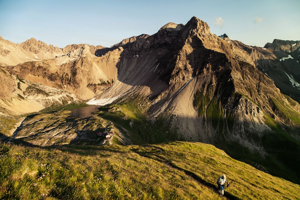 Abendstimmung auf der Memminger Hütte