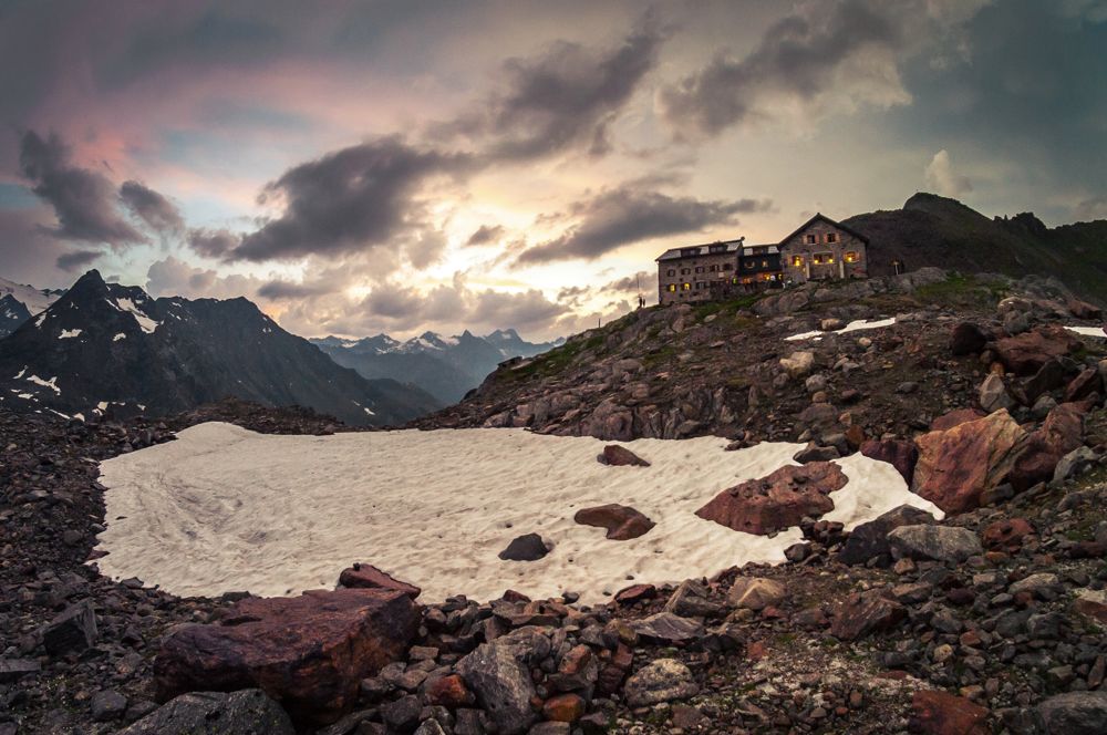 Die höchstgelegene Hütte am E5: Braunschweigerhütte 