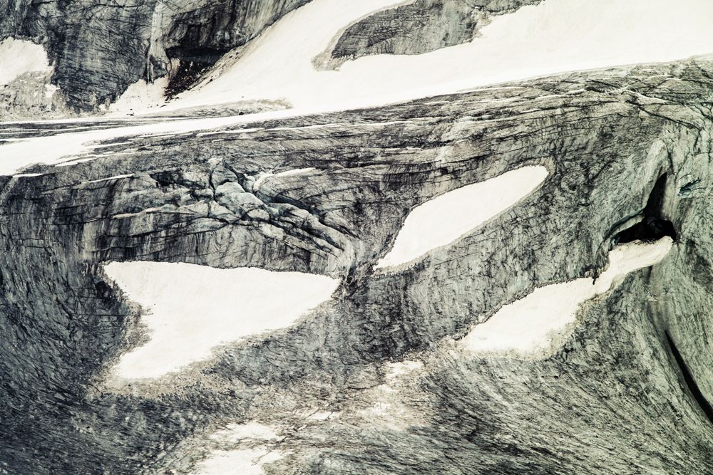 Der Gletscher an der Braunschweiger Hütte