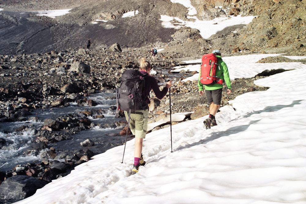 Schneefelder am Gletscher