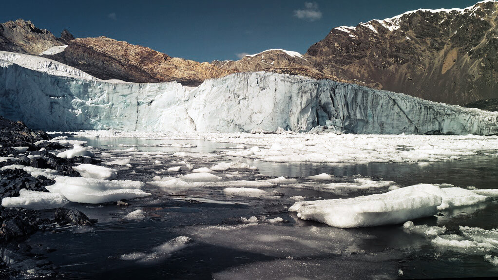 Der Pastoruri Gletscher