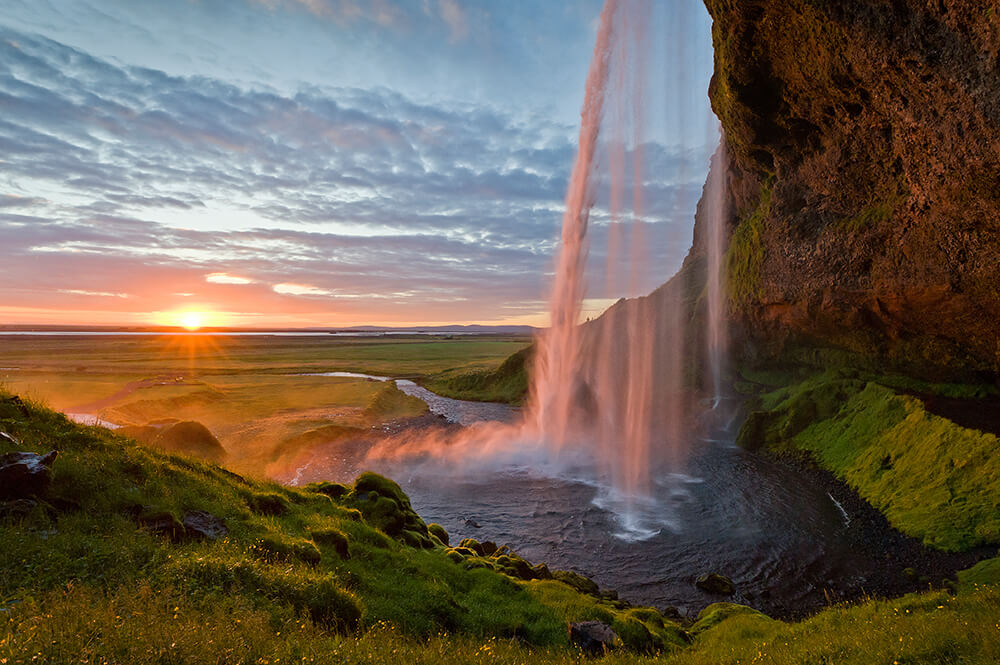 Wasserfall in Island