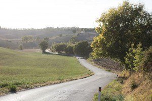 Hügelige Landschaft Toskana