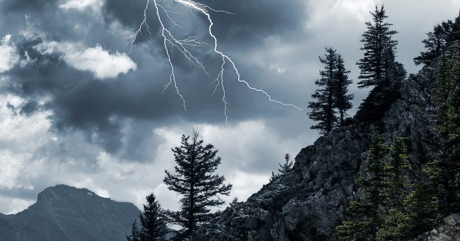 Gewitter in den Bergen