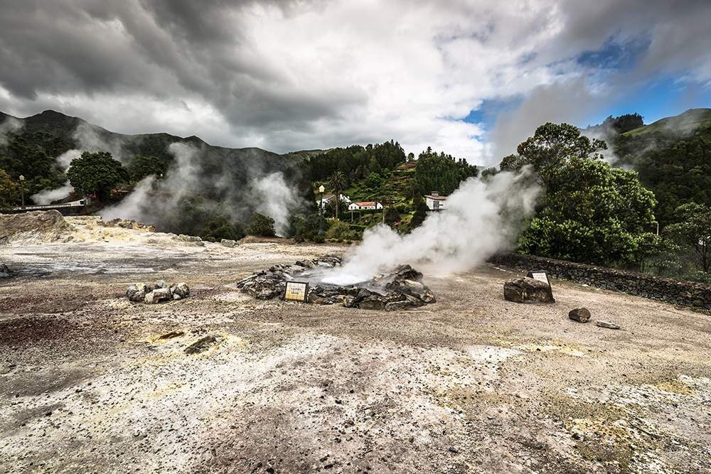 Die heißen Quellen in Furnas.