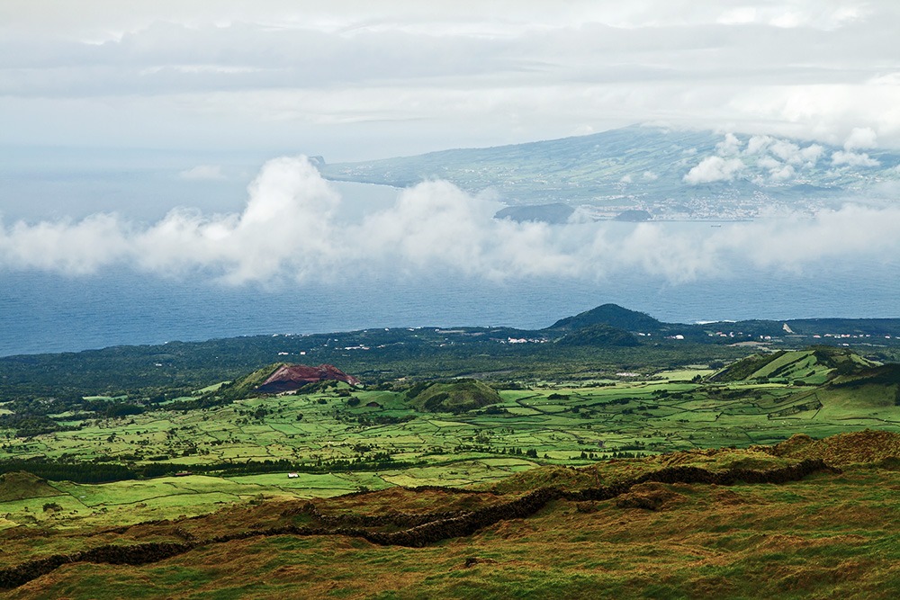 Die Aussicht vom Vulkan Pico