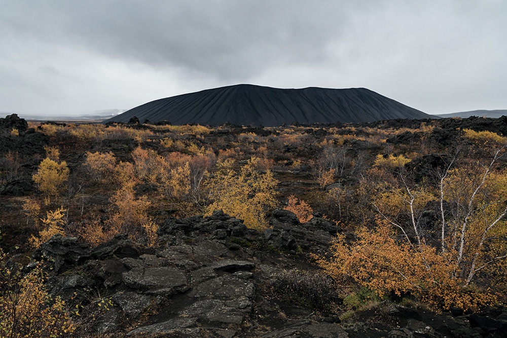 Der Explosionskrater Hverfjall