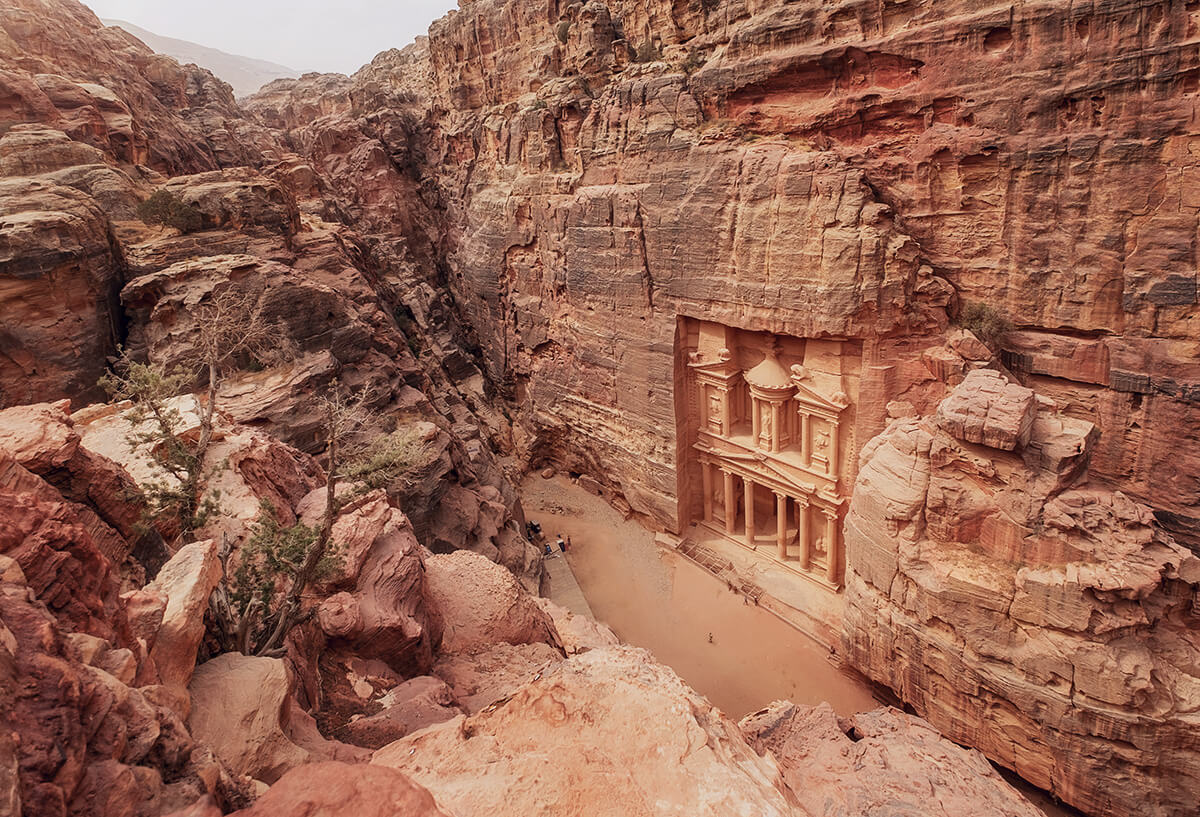 „Schatzhaus“ - Khazne al-Firaun in Petra, Jordanien