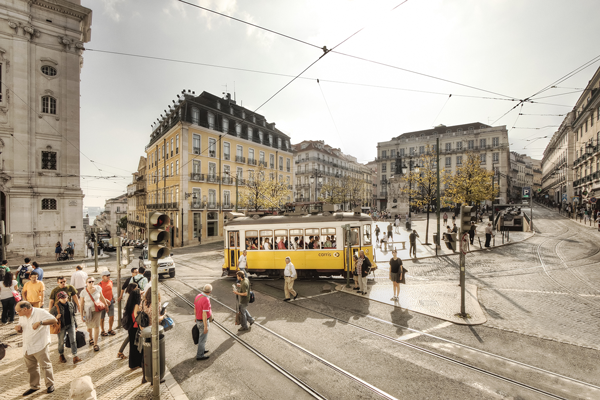 Das Hauptstadtviertel Chiado in Lissabon