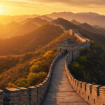 Sonnenuntergang auf der Chinesische Mauer