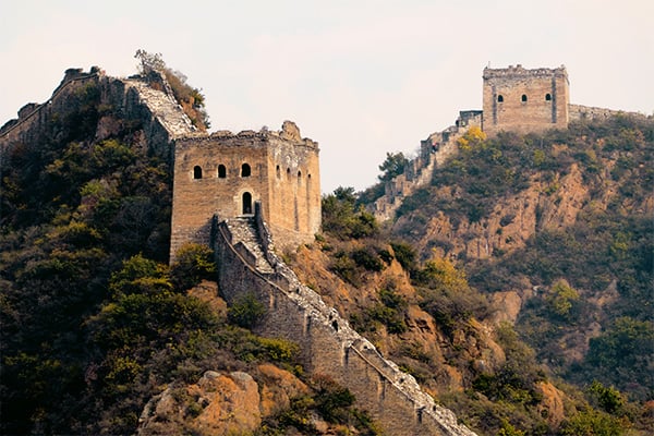 Chinesische Mauer, unrestaurierter Teil