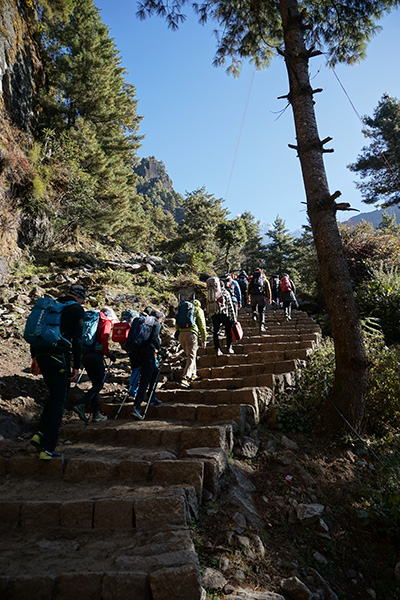 Aufstieg von Lukla nach Namche Bazar