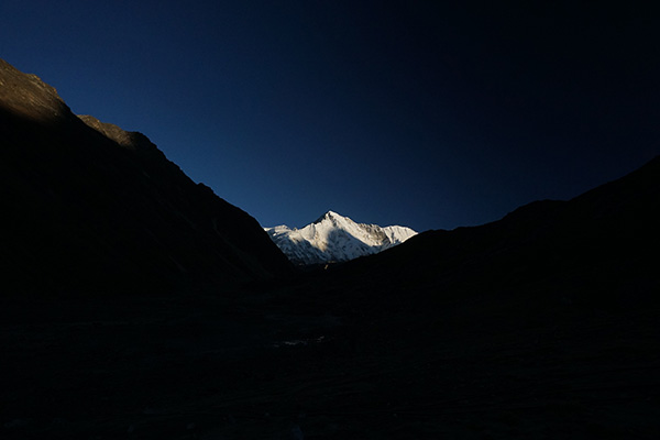 Blick auf den Everest aus Lukla