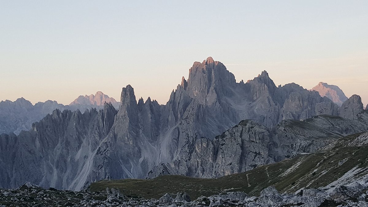 Alpenglühen Dolomiten 